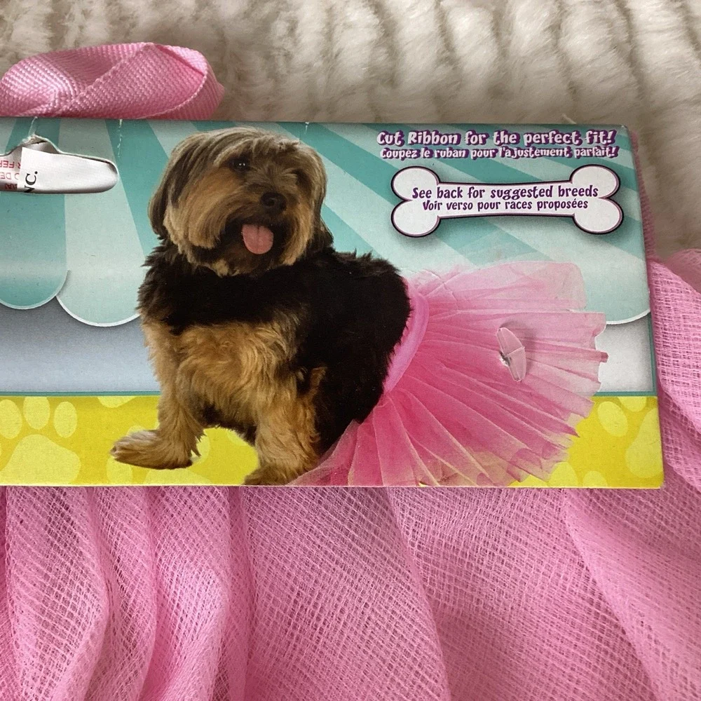 Pink Pet Costume Lot by Rubie's, Medium/Large Tutu Cape Crown Wig Dog Dress Up